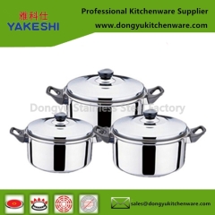 best selling OEM 10pcs stainless steel cookware set and cooking pot set