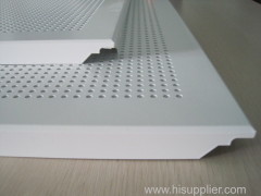 Simple White Color Clip-in Ceiling Aluminum Ceiling Tiles 600x600mm