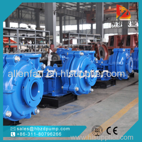 Chrome alloy or rubber liner centrifugal slurry pump