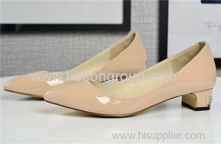 Low heel pointy toe women dress shoes