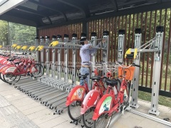 two tier bicycle rack