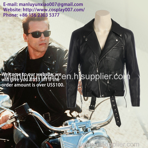 MANLUYUNXIAO The Terminator Cosplay Costume For Men Arnold Schwarzenegger Costume Custom Made