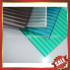 twin wall polycarbonate sheet / mutil wall polycarbonate sheet /hollow pc sheet-excellent greenhouse and building cover!