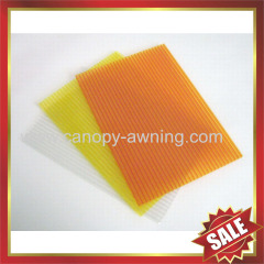 twin wall polycarbonate sheet / mutil wall polycarbonate sheet /hollow pc sheet-excellent greenhouse and building cover!