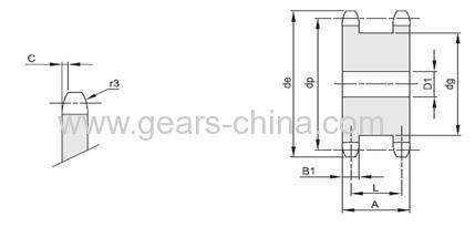 Factory specializing in the production of roller chain triple sprockets