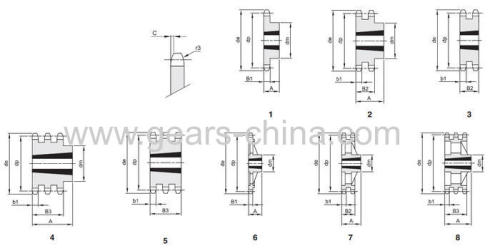 Factory specializing in the production of roller chain triple sprockets