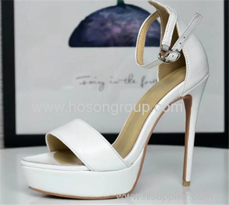 Open toe platform lady high heel sandals