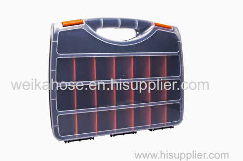 plastic tool box with clapboard
