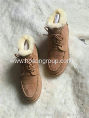 Mulheres suede snow warm ankle shoes