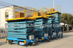 4 Wheels Mobile Electric Hydraulic Scissor Lift Platform Supplier