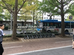 Smart bike rack with lock