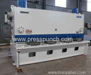 Heavy duty hydraulic guillotine shearing machine exported