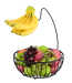 Metal Wire Chrome Fruit Tree Basket with Banana Hanger