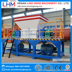 Shredder machine for metal plastic bottles tire rubber industrial waste