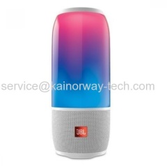 Harman's Latest JBL White Pulse 3 Wireless Bluetooth IPX7 Waterproof Speaker With 360 Degree Lightshow And LED Lighting