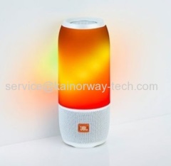 Wholesale Pulse3 Portable Bluetooth Colorful Speaker White With Powerful 360-Degree and Stereo Sound