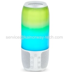 Wholesale Pulse3 Portable Bluetooth Colorful Speaker White With Powerful 360-Degree and Stereo Sound