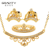 18k gold plated indian bollywood bridal jewelry set kundan