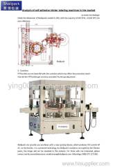 Rotary hot melt glue labeling machine