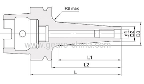 custom cnc machining stainless steel tapered shaft adapter as your drawings