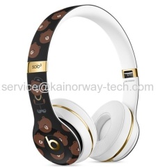 Beats Brown by Dr.Dre Solo3 Wireless Bluetooth Sound Isolating On-Ear Headphones Line Friends Special Edition