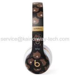 Beats Brown by Dr.Dre Solo3 Wireless Bluetooth Sound Isolating On-Ear Headphones Line Friends Special Edition