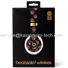 Beats Brown by Dr.Dre Solo3 Wireless Bluetooth Sound Isolating On-Ear Headphones Line Friends Special Edition