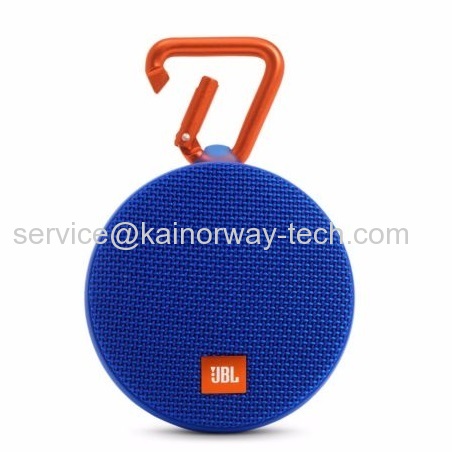 JBL Clip2 by Harman Portable Go+Play Water-Resistant Mini Bluetooth Speakers Blue For iPhone iPad iPod