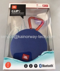 JBL Harman Kardon Clip2 IPX7 Rated Waterproof Ultra Portable Wireless Bluetooth StreamSpeaker Blue