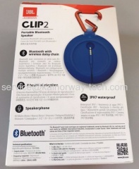 JBL Harman Kardon Clip2 IPX7 Rated Waterproof Ultra Portable Wireless Bluetooth StreamSpeaker Blue