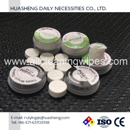 Spunlace Nonwoven Compressed Tablet Tissue