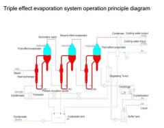 Multiple effect plate evaporator