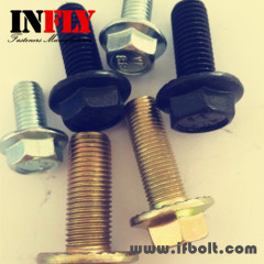 Hex Flange bolts DIN6921 Hexagon head flange bolt-Infly Fasteners