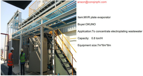 MVR plate evaporation system