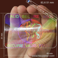 Top level best sell plastic hologram id cards