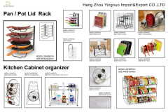 4 Layers Kitchen Cabinet Pantry Durable Wire Pan Organizer Rack