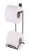 Wall Mount Toilet Paper Holder With Shelf For Bathroom