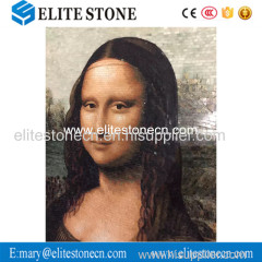 Hot Selling Custom Mona Lisa Marble Art Painting Wall Decor Mosaic