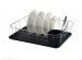 In-Sink Dish Drainer With Silverware Cup Dish Rack