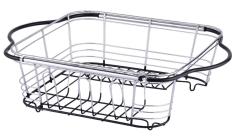 In-Sink Dish Drainer With Silverware Cup Dish Rack