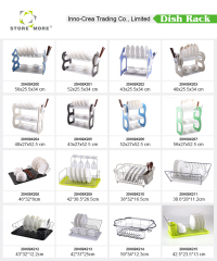 Iron Frame Dish Drying Rack with Swivel Spout Draining System