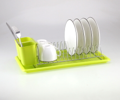 Classico Compact Kitchen Dish Drainer Rack for Drying Glasses Silverware Bowls Plates