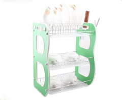 Classico Compact Kitchen Dish Drainer Rack for Drying Glasses Silverware Bowls Plates