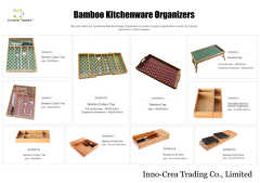 Kitchen Drawer Organizer Bamboo Cutlery Holder