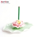 ODM & OEM Handmade Customized Ceramic Lotus Leaf Incense Holder for Hotel Furniture