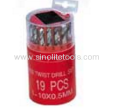 HSS Twist Drill 19pcs B (1-10x0.5mm)