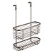 Over the Cabinet Kitchen Storage Organizer Basket For Aluminum Foil Sandwich Bags Cleaning Supplies