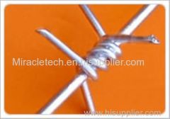 PVC or galvanized for fence mesh Single Twist Barbed Wire