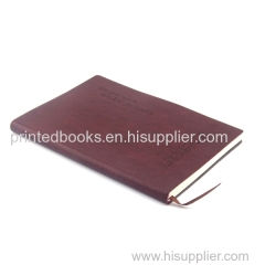 Custom Hardcover PU Leather Notebook Journals Printing