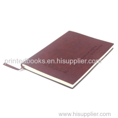 Custom Hardcover PU Leather Notebook Journals Printing